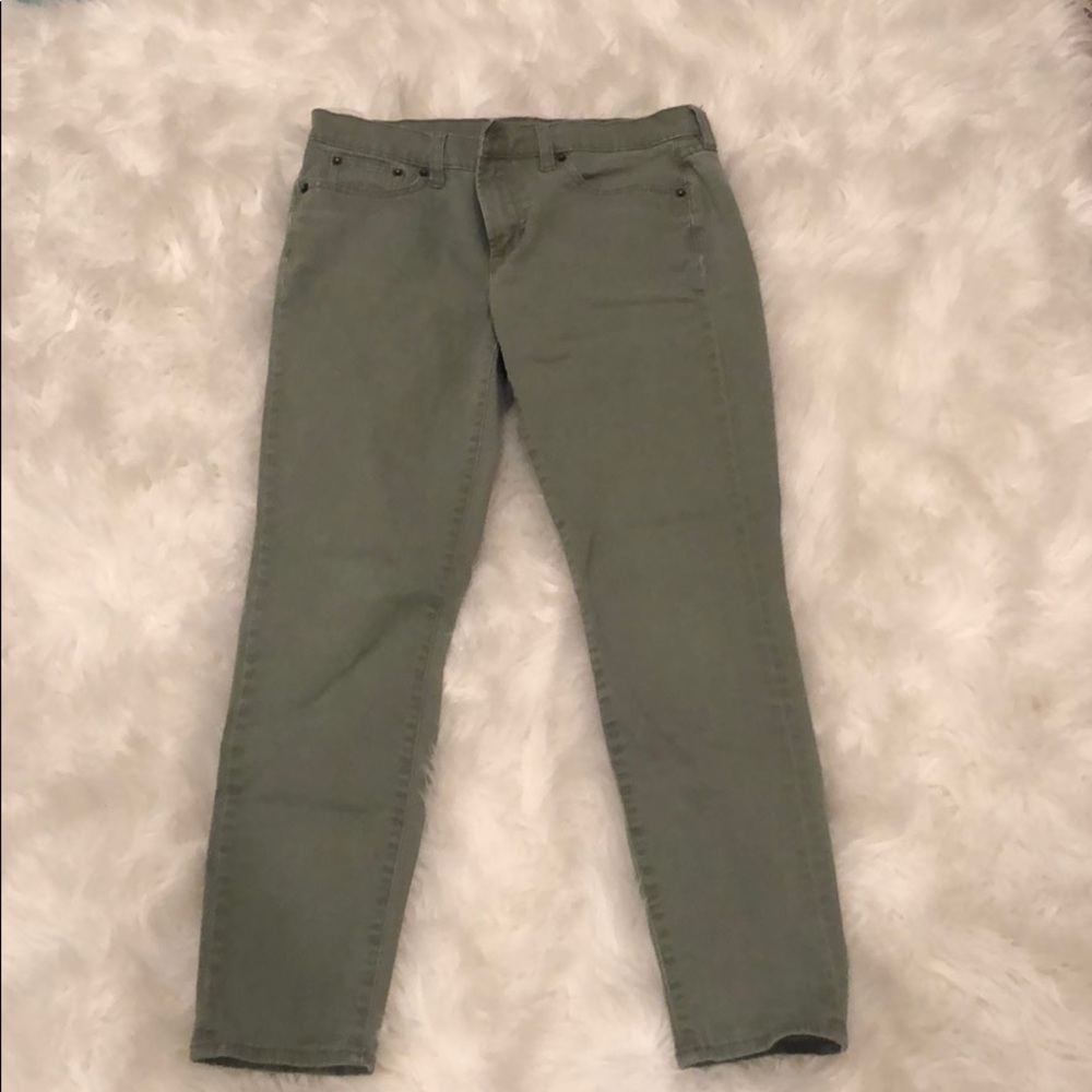 J Crew green jeans